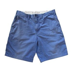 Polo Ralph Lauren Mens Blue Chino Shorts 35 Relaxed Fit Classic Cotton Pony